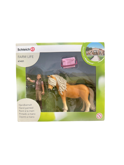 Schleich 41431 hoitaja Miia ja Islannin hevonen setti