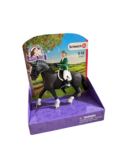 Schleich 42358 Kilparatsastaja Alina ja hevonen
