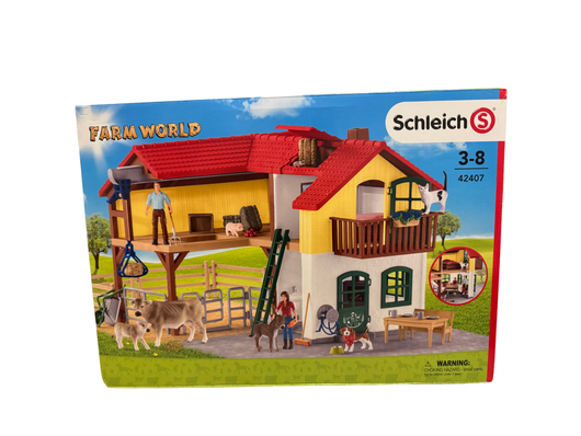 Schleich Farm World 42407 Maatila / Talli ja eläimet