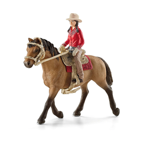 Schleich 42112 Cowgirl Roosa ja hevonen Peppi