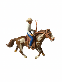 Schleich Paint ori Tuisku ja lännenratsastaja Roni