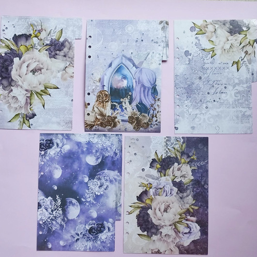 A5 välilehdet, Purpple flowers