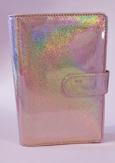 Budjettikansio a6 kokoinen, Glitter ruusukulta