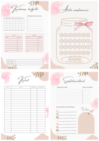 Budjetoinnin aloitussivut, koko a5