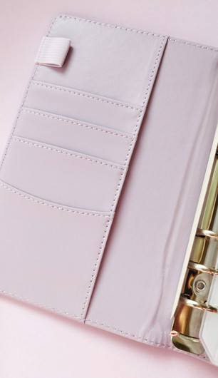 Budjettikansio a6 kokoinen, Liila glitter