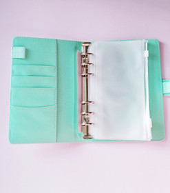 Budjettikansio a6 kokoinen, Vihreät lehdet