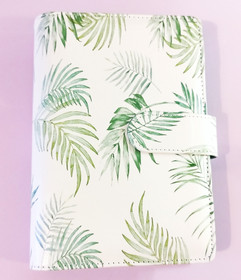 Budjettikansio a6 kokoinen, Vihreät lehdet