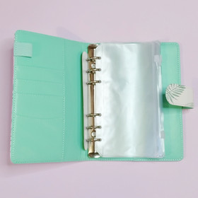 Budjettikansio a6 kokoinen, Vihreät lehdet