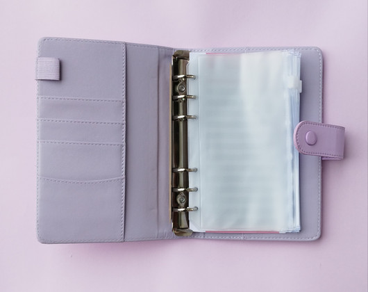 Budjettikansio rottinki tyylillä, a6