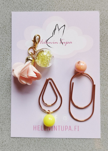 Kalenterikoru, pastelli ruusu