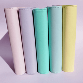 Budjettikansio a6, pastellisävyt