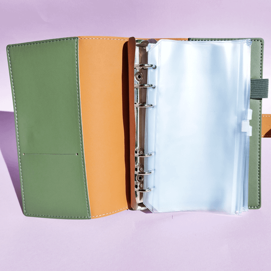 Budjettikansio a6, murrettu vihreä