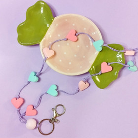 Avainnauha, pastellisydämet