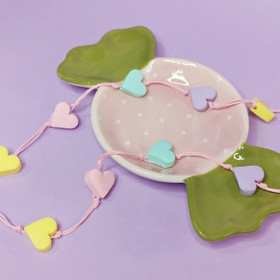 Avainnauha, pastellisydämet