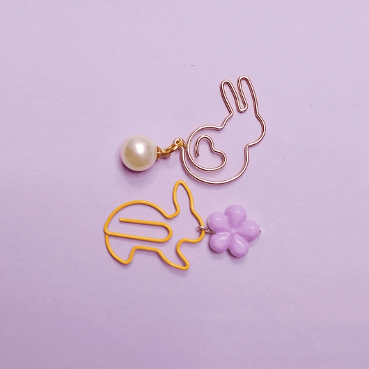 Värikkäät pupu klemmarit