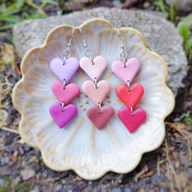 Sydän putous korvakorut 