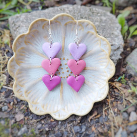 Sydän putous korvakorut 