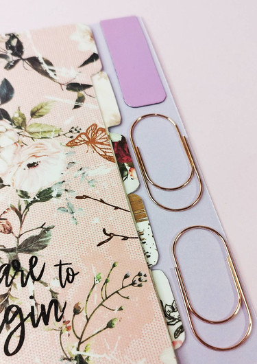 Välilehdet A6 rengas kansioon, Dare to begin