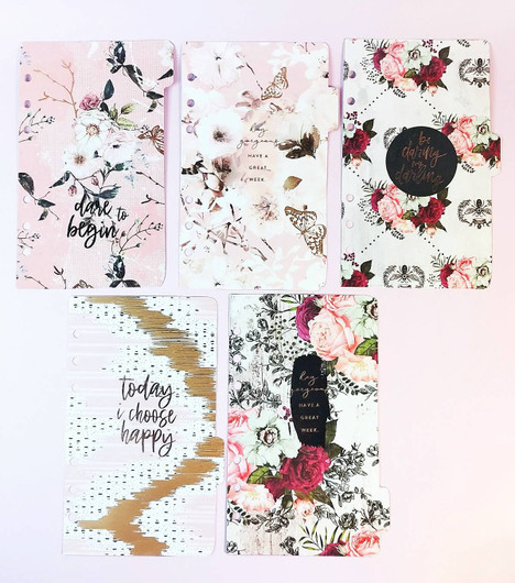 Välilehdet A6 rengas kansioon, Dare to begin