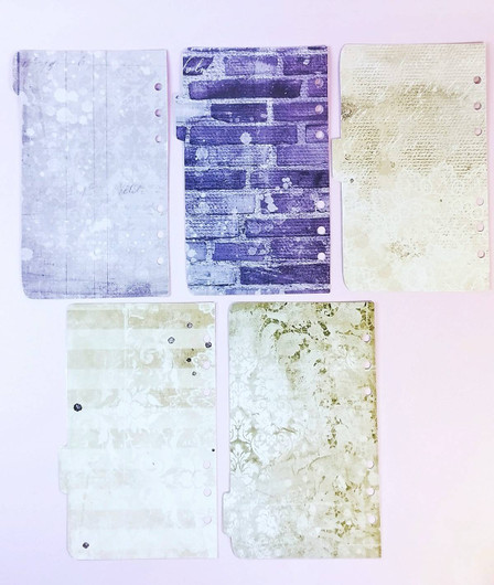 Välilehdet A6 rengas kansioon, Purple flowers