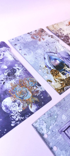 Välilehdet A6 rengas kansioon, Purple moon