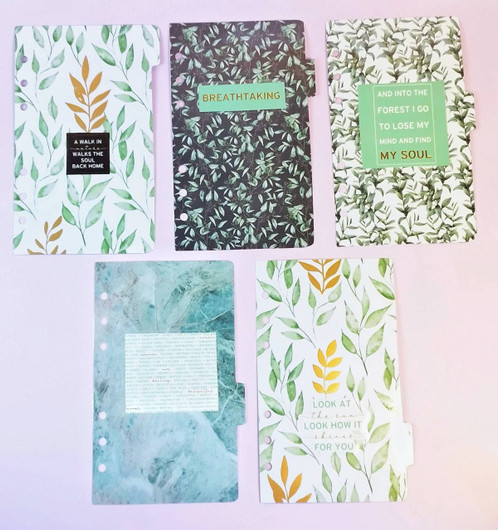 Välilehdet A6 rengas kansioon, Walk in the nature