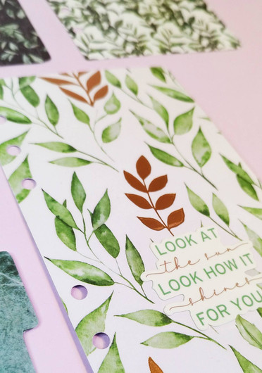 Välilehdet A6 rengas kansioon, Walk in the nature