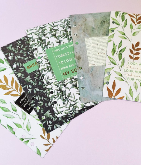 Välilehdet A6 rengas kansioon, Walk in the nature