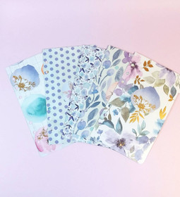 Välilehdet A6 rengas kansioon, Watercolor flowers