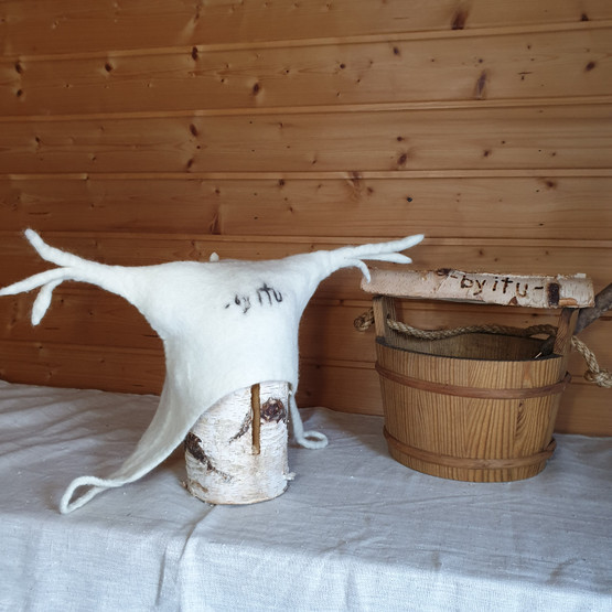 Satu-saunahattu Lapinnoita - S - n. 54-57 cm ESITTELYTUOTTEENA OLLUT