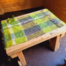 Jaana-jalkalaudematto Vihta 3 - 100 % pellava n. 35x90 cm 