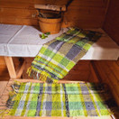 Jaana-jalkalaudematto Vihta 3 - 100 % pellava n. 35x90 cm 