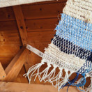 Jaana-jalkalaudematto Suomi 1 - 100 % pellava n. 35x90 cm 