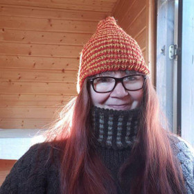 * Aada-avantomyssy Pirtin Nappi ohut -puna-keltaraitainen, S-L 