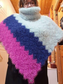 Marita-poncho Pilvenpehmeä kevät - Villaton