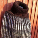 Marko-poncho Musta-harmaa bling bling