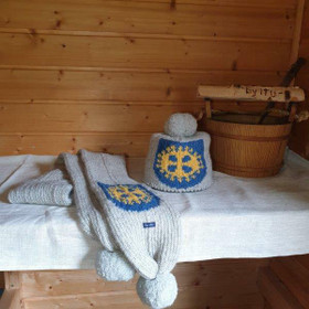 Petri-pipo & Kustaa-kaulahuivi setti - Sastamala - S (n.54-57 cm)