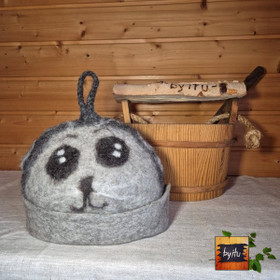 Satu-saunahattu Saimaannorppa 6 koko n. M 57-60 cm