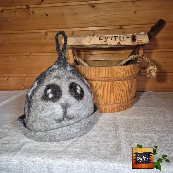Satu-saunahattu Saimaannorppa 5 koko n. S 54-57 cm