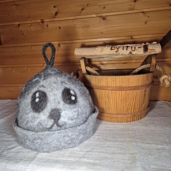 Satu-saunahattu Saimaannorppa 1 koko n. L 60-63 cm