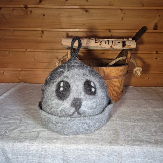 Satu-saunahattu Saimaannorppa 1 koko n. L 60-63 cm