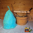 Satu-saunahattu Sauna Raikas vihreä - koko M-XS n. 48-60 cm
