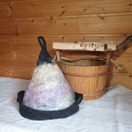 * Satu-saunahattu Sauna Piti olla Aamu sarastaa 1- S-XXS n. 38-57 cm
