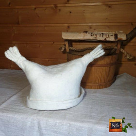 Satu-saunahattu Tupsukorva Lumi - S - n. 54-57 cm  