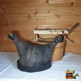 Satu-saunahattu Tupsukorva Kaarna Tervareunalla - L - n. 60-63 cm