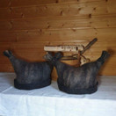 Satu-saunahattu Tupsukorva Kaarna Tervareunalla - L - n. 60-63 cm