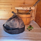 Satu-saunahattu Puukori Turve Kaarna L - n. 60-63 cm