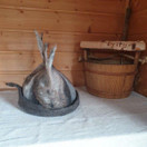 Satu-saunahattu Hehku -luonnonväri kimara - koko L n. 60-63 cm