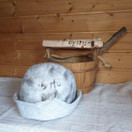Satu-saunahattu Pöllö - Hopea - L n. 60-63 cm