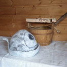 Satu-saunahattu Pöllö - Hopea - L n. 60-63 cm